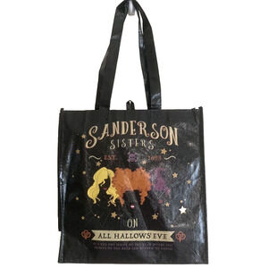 Hocus Pocus Sanderson Sisters Reusable Tote Trick Treat Bag Halloween Black Flaw